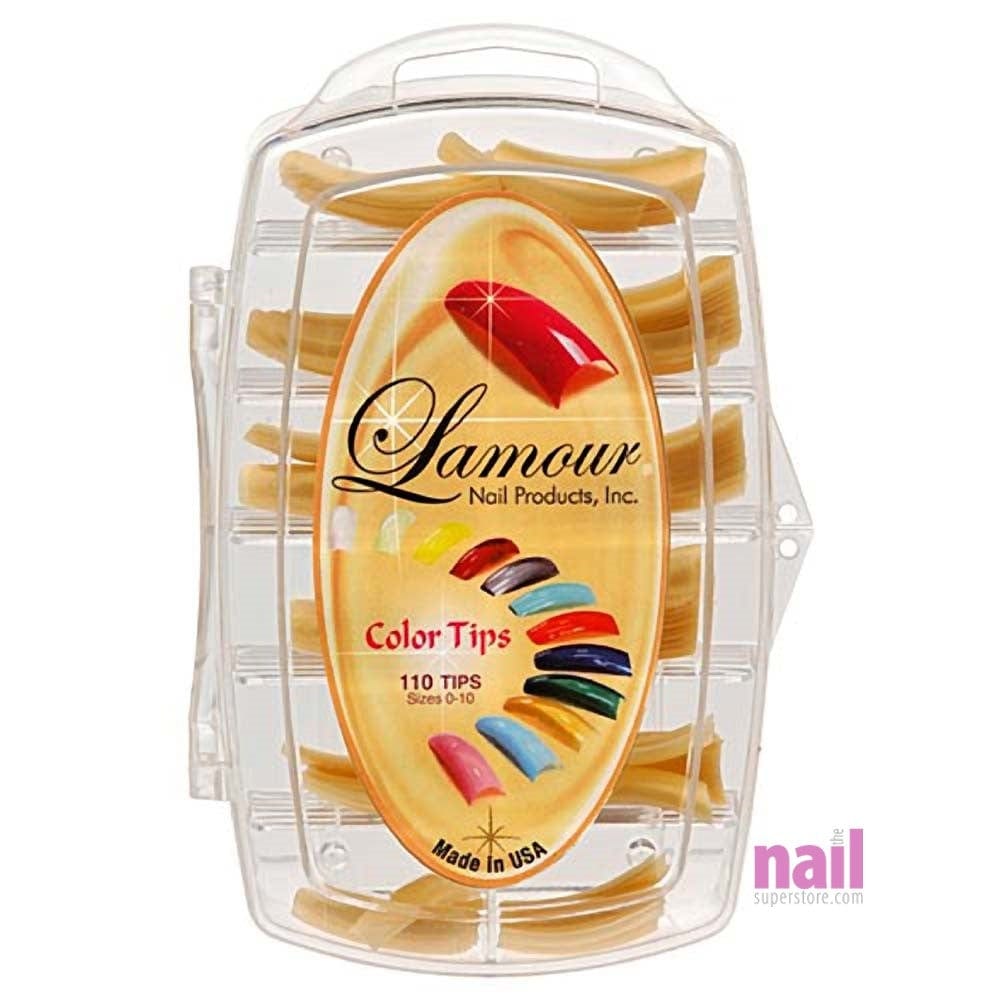Lamour Colored Nail Tips | Gold – L14 – Box of 100 tips