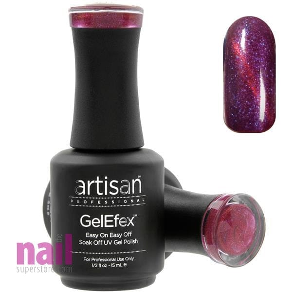 Artisan GelEfex Magnetic Cat Eye Gel Nail Polish | Purple Rain – 0.5 oz