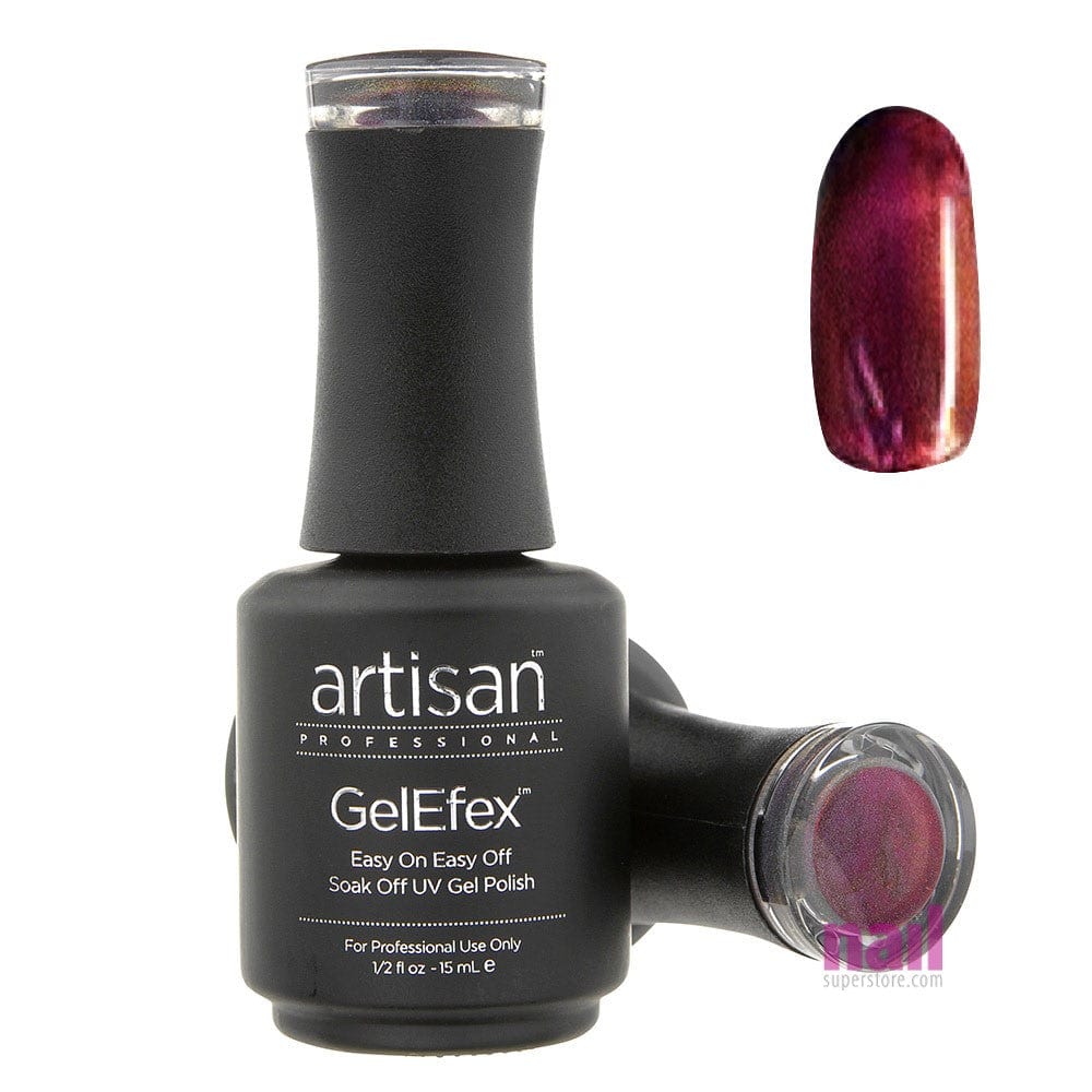 Artisan GelEfex Magnetic Cat Eye Gel Nail Polish | Pink Canyon – 0.5 oz