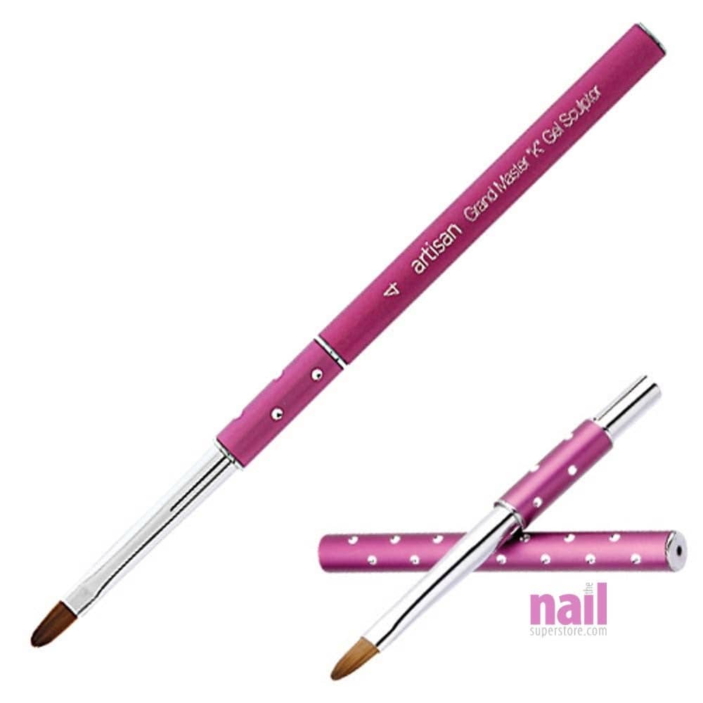 Artisan Gel Nail Brush | GrandMaster Kolinsky Series – Size #4 – Each