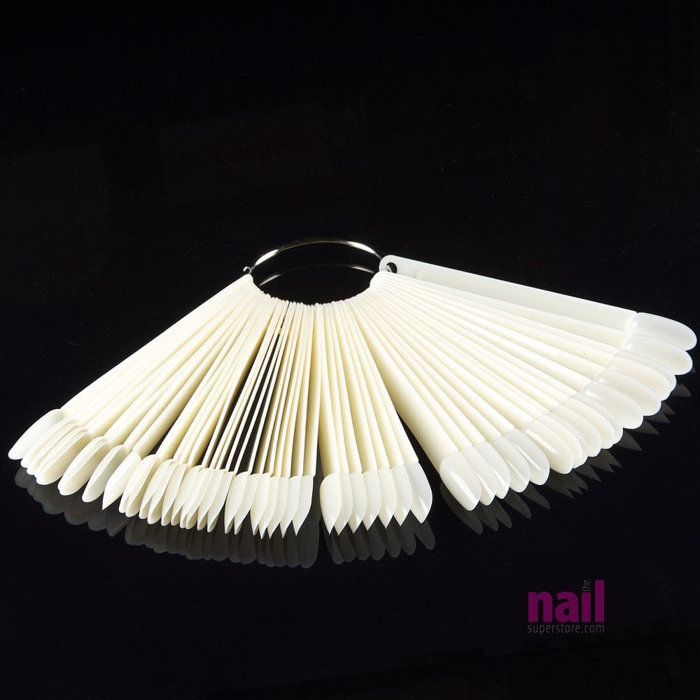 50 Tips Display Ring | Great For Nail Art & Nail Polish Display – Natural – Pack of 50 pcs