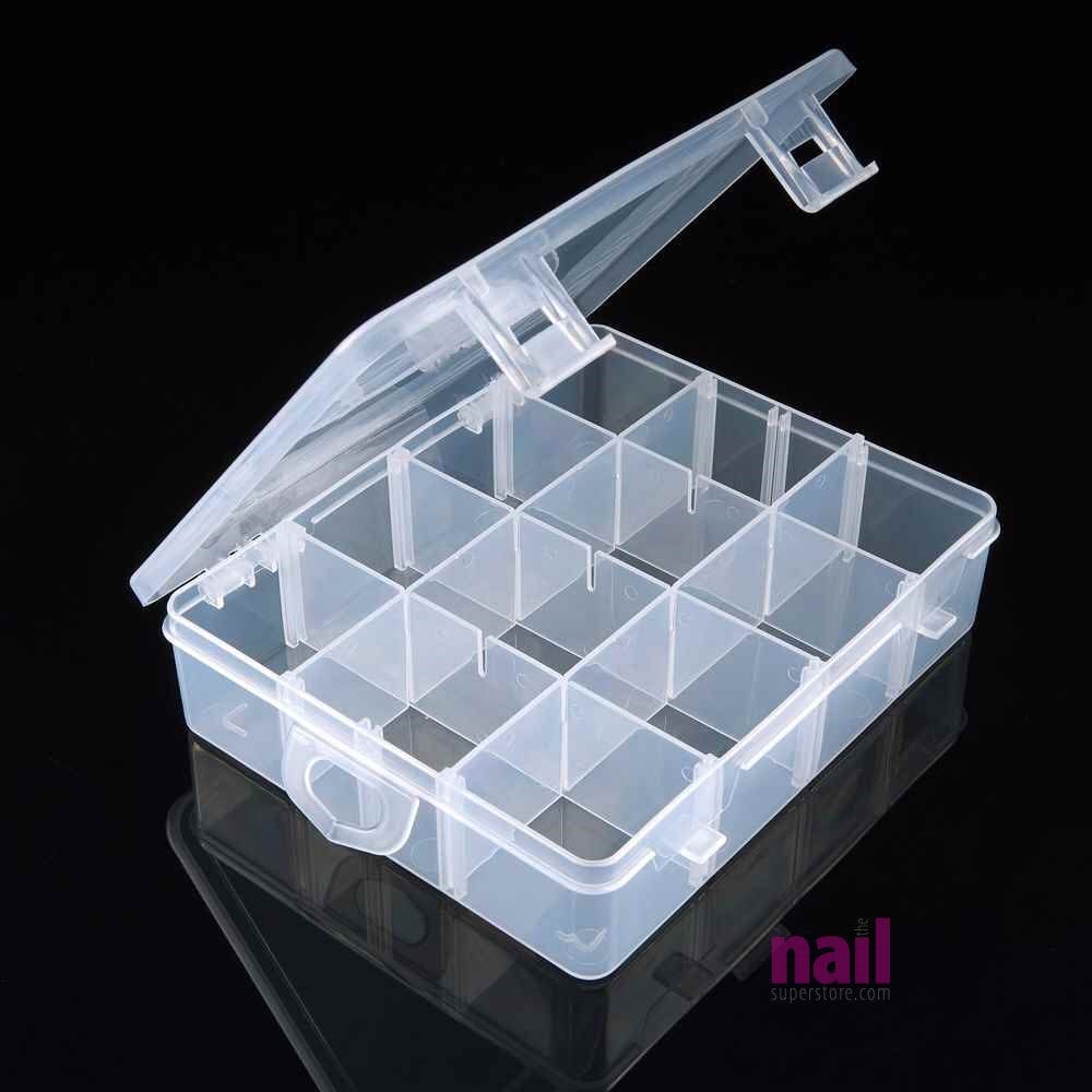 Rhinestone, Nail Jewelry, Nail Art Storage Box | 12 Slots w/Removable Dividers – Each